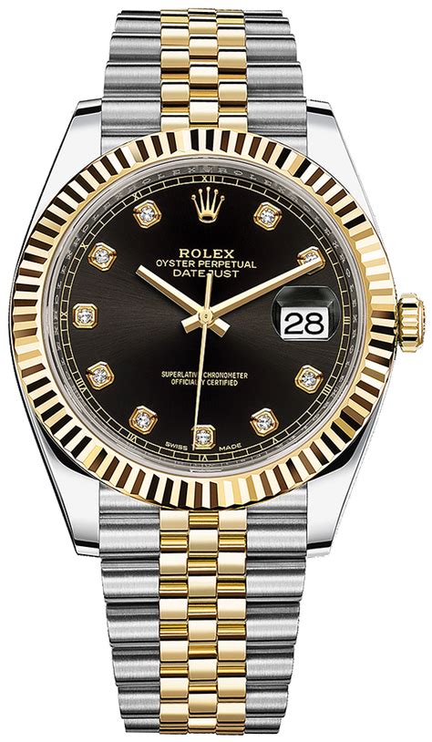 rolex datejust 41 jubilee diamonds black|rolex datejust 41mm 126333.